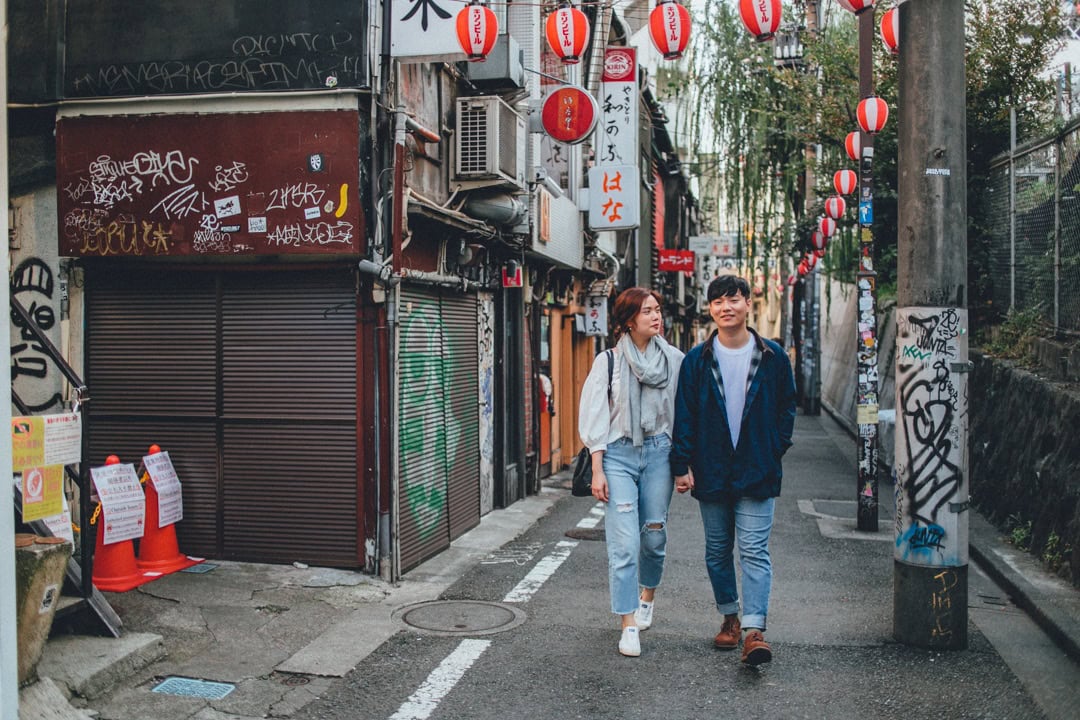 Tokyo Honeymoon Photoshoot from Shibuya to Yoyogi Park Photos at shibuya no.8 - uvegotmoment Tokyo photography