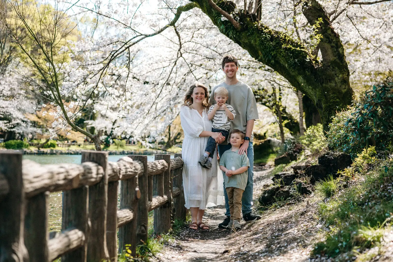 Cherry Blossom Family Photoshoot in Inokashira Park, Tokyo Photos at park no.5 - uvegotmoment Tokyo photography