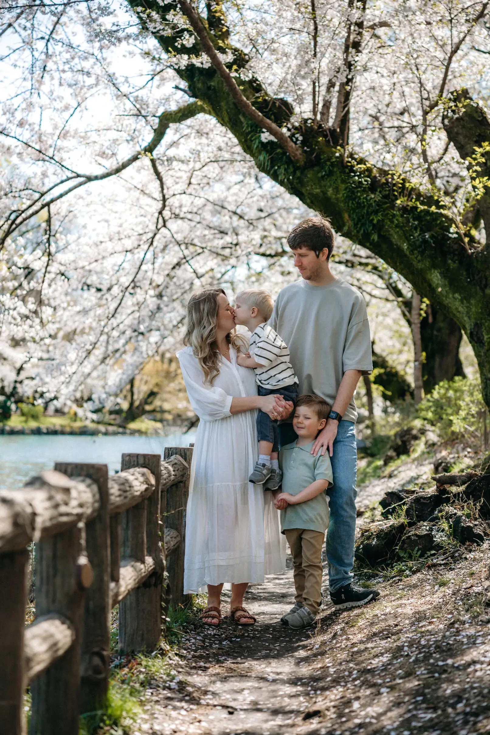 Cherry Blossom Family Photoshoot in Inokashira Park, Tokyo Photos at park no.6 - uvegotmoment Tokyo photography