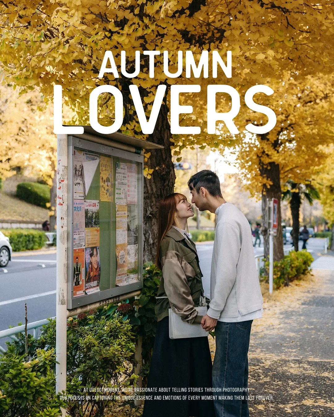 Cozy Autumn Moments in Tokyo – A Natural Couple Photoshoot Photos at residential no.3 - uvegotmoment Tokyo photography