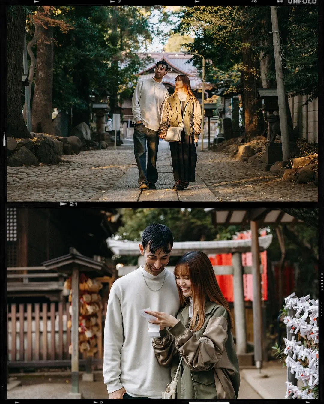 Cozy Autumn Moments in Tokyo – A Natural Couple Photoshoot Photos at residential no.7 - uvegotmoment Tokyo photography