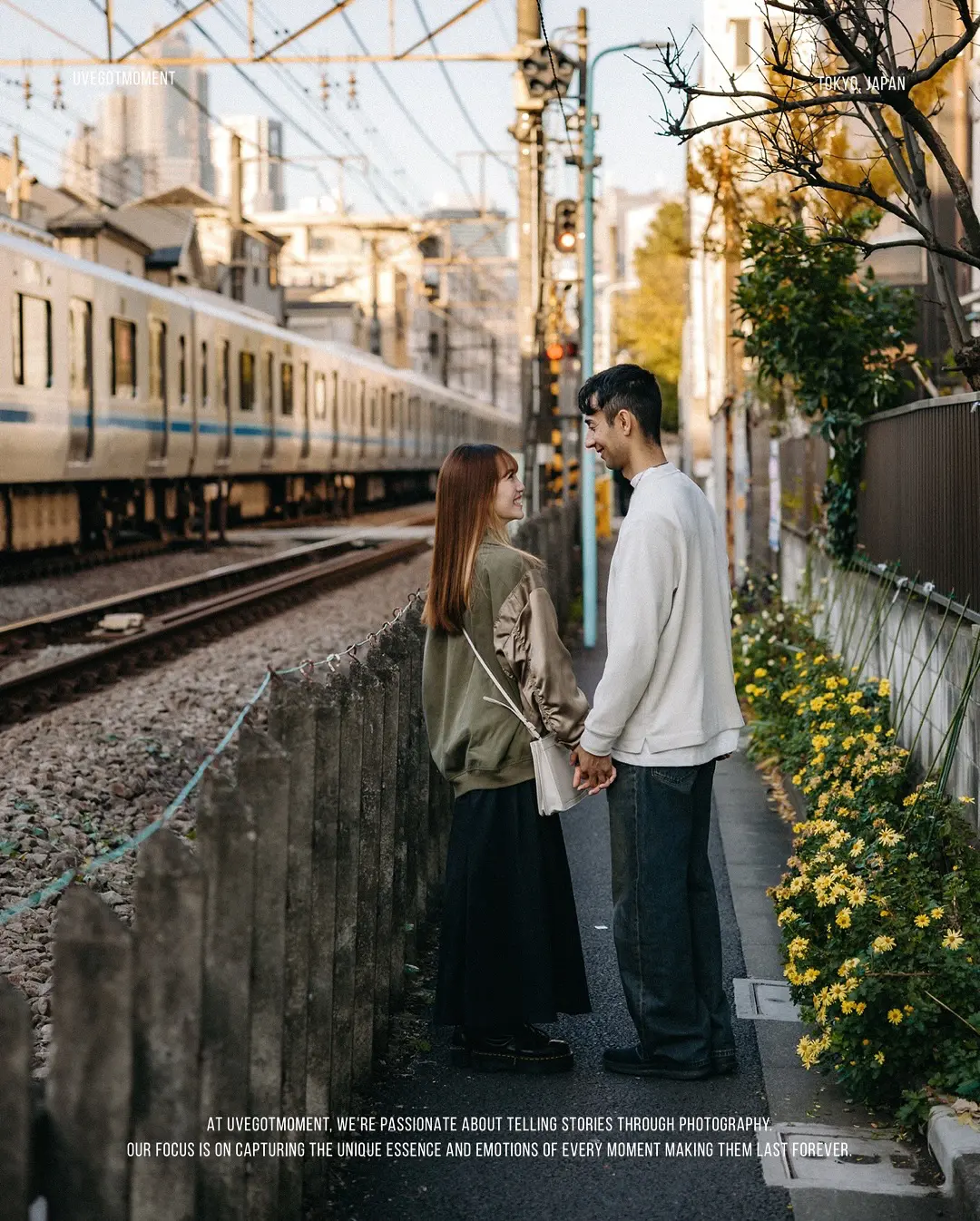 Cozy Autumn Moments in Tokyo – A Natural Couple Photoshoot Photos at residential no.9 - uvegotmoment Tokyo photography