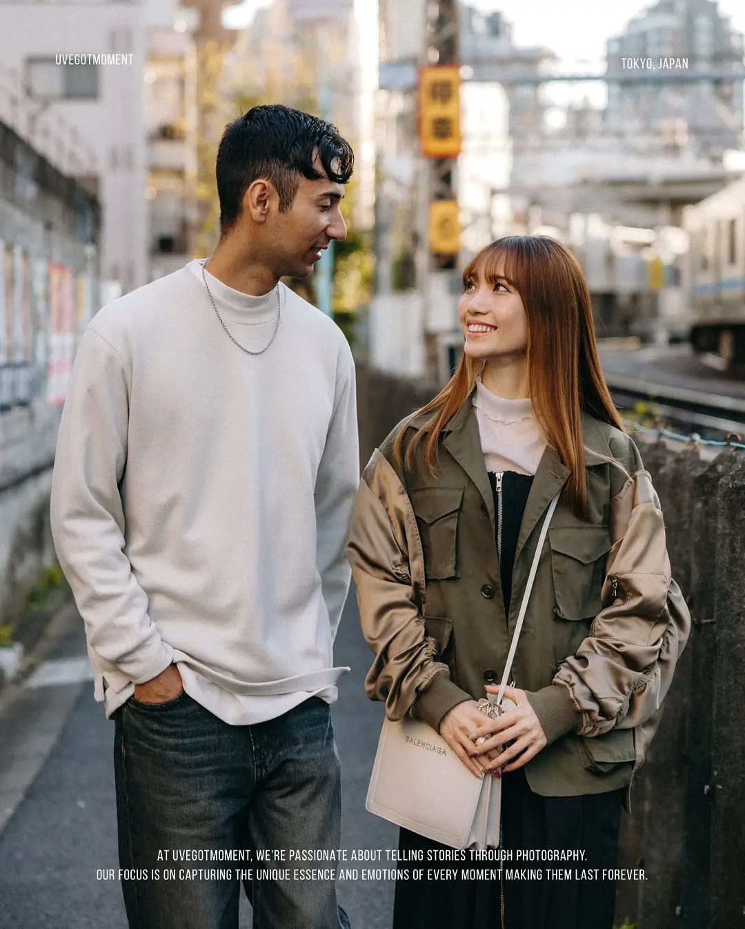 Cozy Autumn Moments in Tokyo – A Natural Couple Photoshoot Photos at residential no.11 - uvegotmoment Tokyo photography